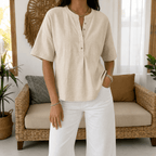 Soleia | Blouse Henley Femme