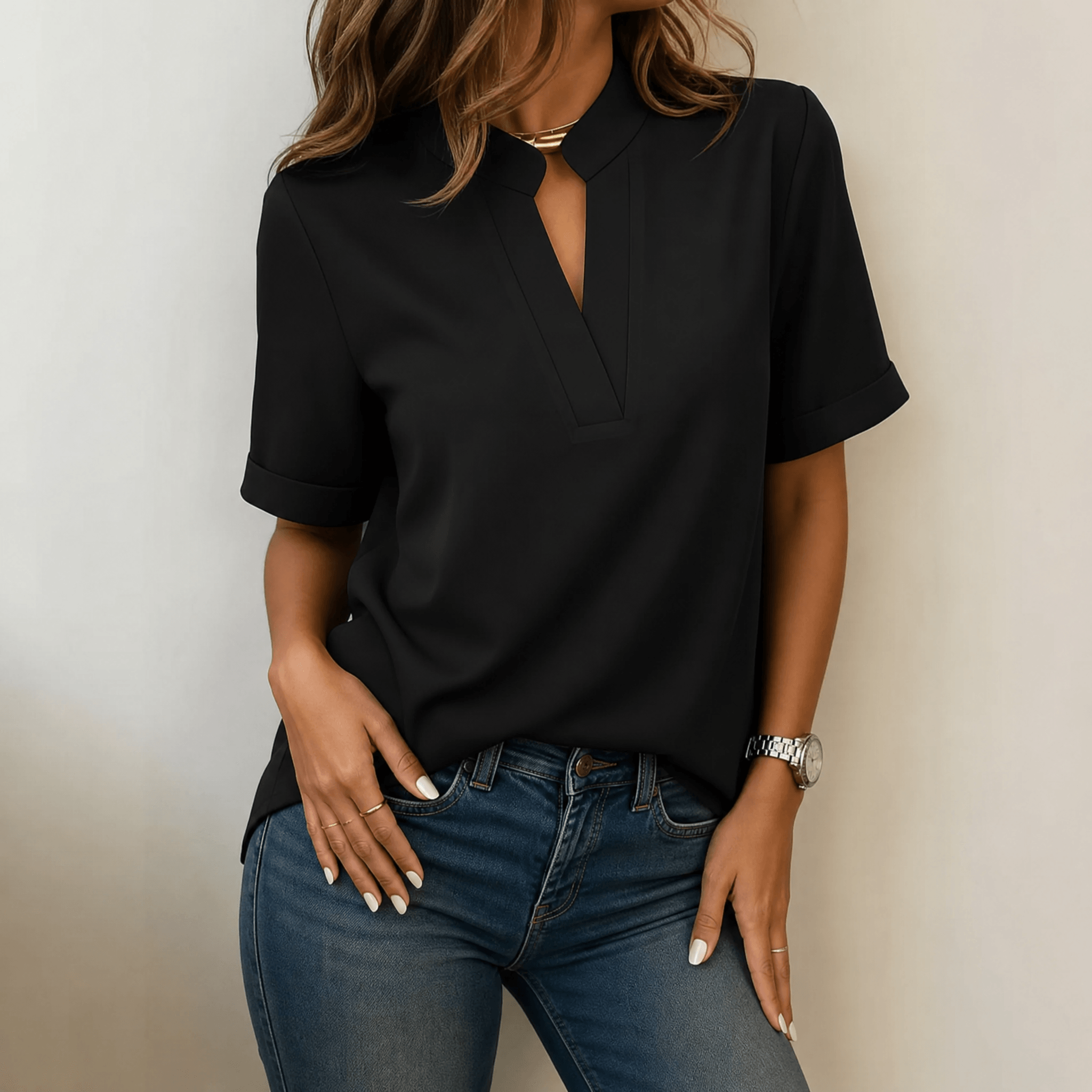 Sandrine | Blouse Col V Femme