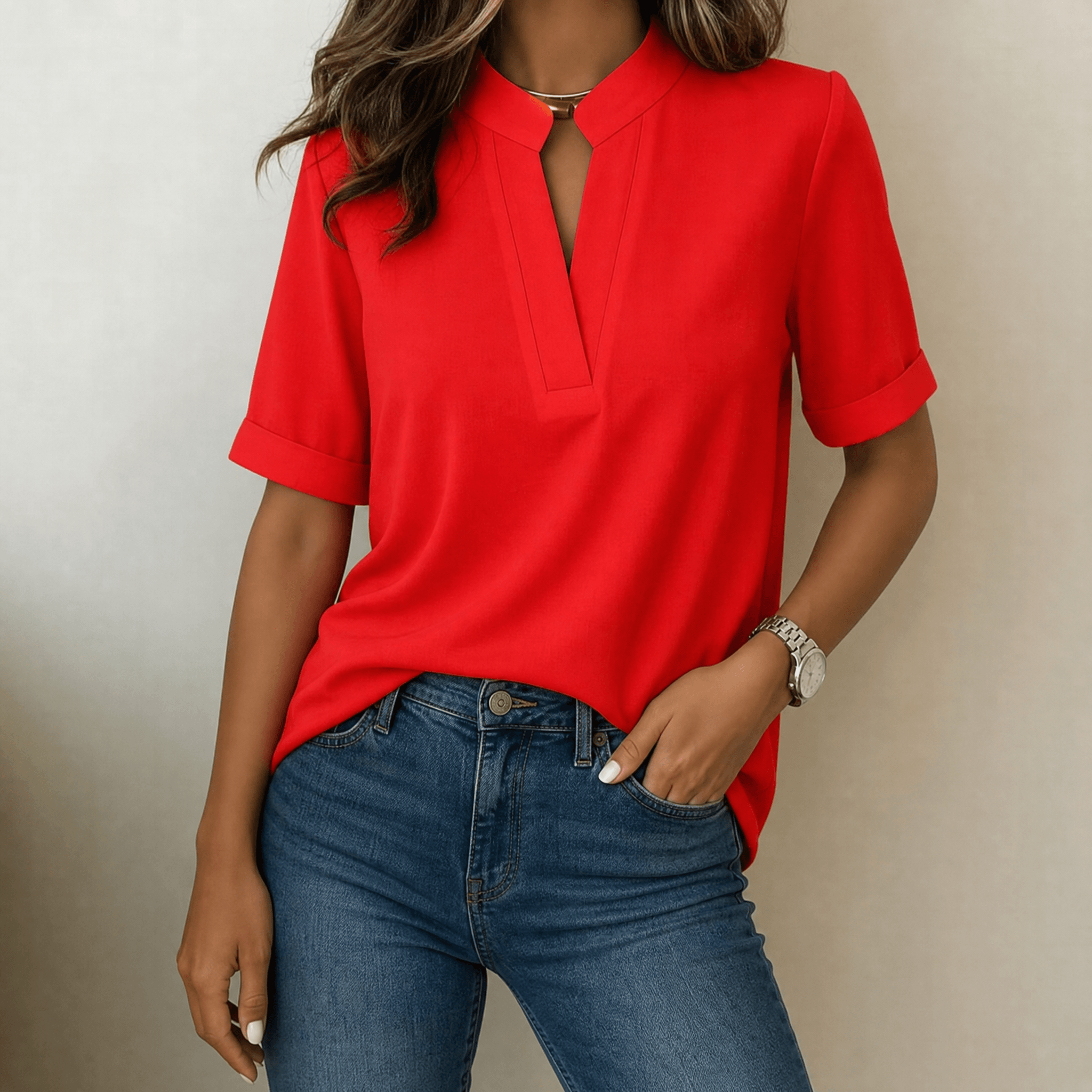 Sandrine | Blouse Col V Femme