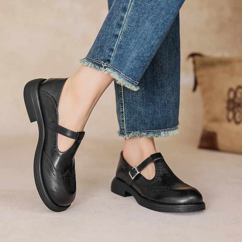 Aline | Mocassins Plats à Bride