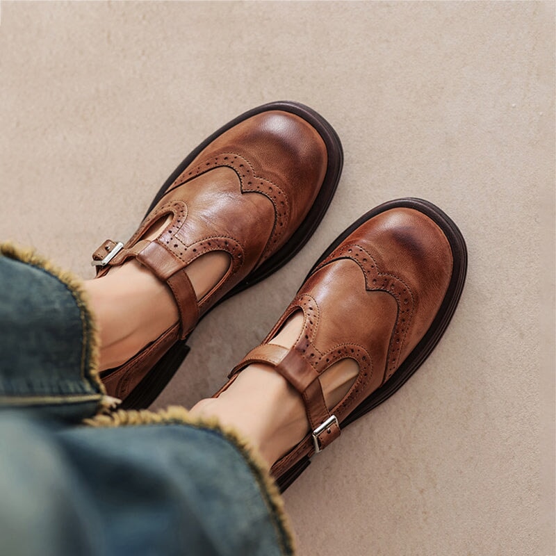 Aline | Mocassins Plats à Bride
