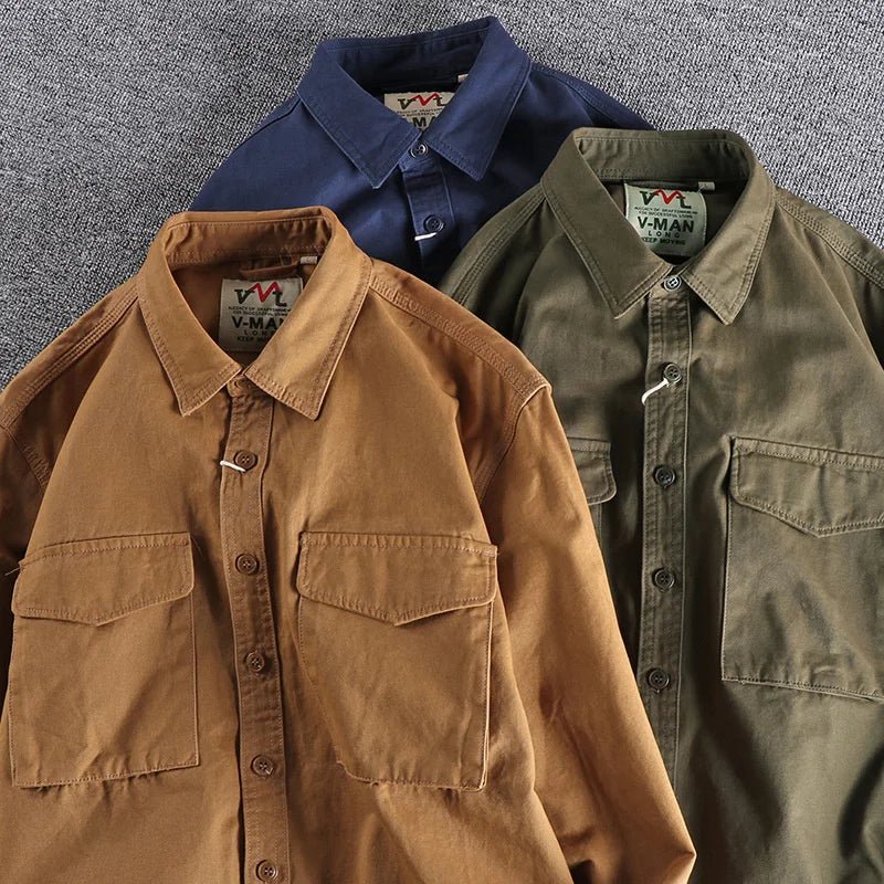 Henri | Chemise Poches Homme