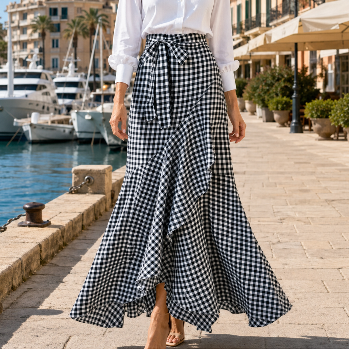 Nathalie | Jupe Maxi Vichy