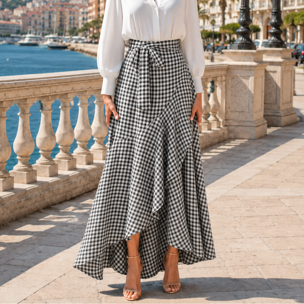 Nathalie | Jupe Maxi Vichy
