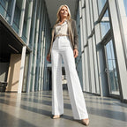 Vivara | Pantalon Tailleur Large Taille Haute