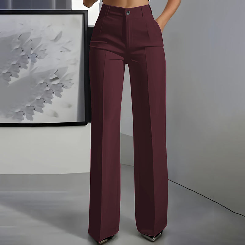 Vivara | Pantalon Tailleur Large Taille Haute