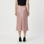 Rivaclo | Jupe midi en satin à taille haute pour femme