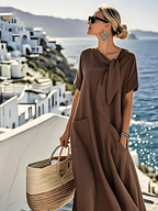 Tiphaine | Robe Longue À Poches