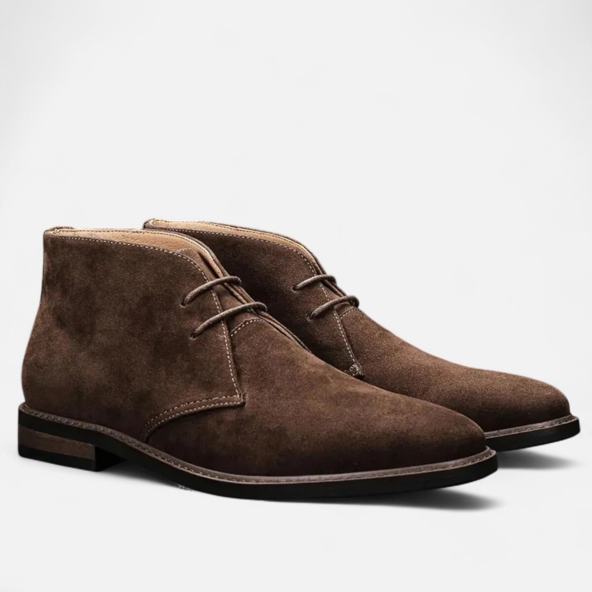 Rivaclo | Bottines chukka en cuir marron pour homme