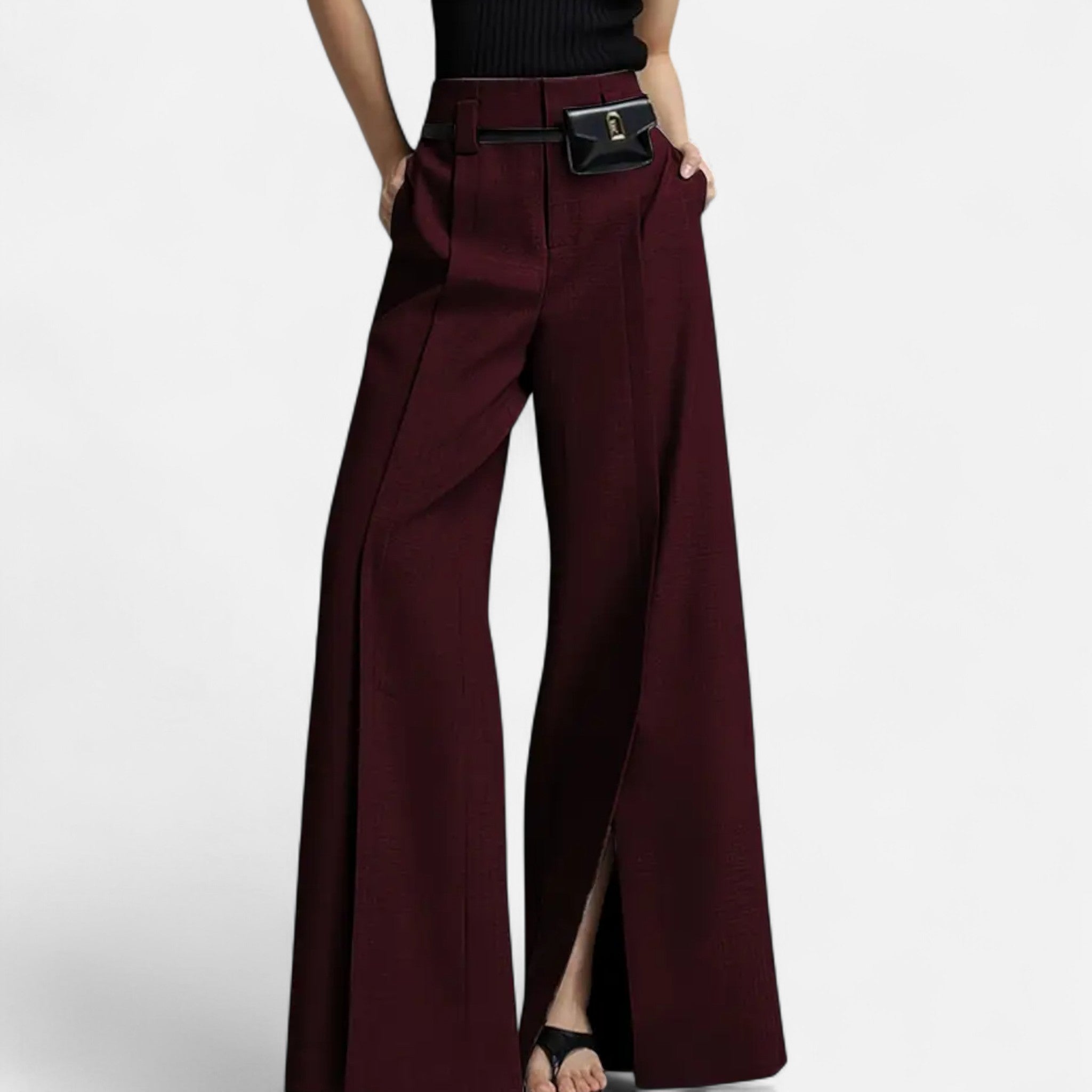 Rivaclo | Pantalon élégant à jambes larges pour femme