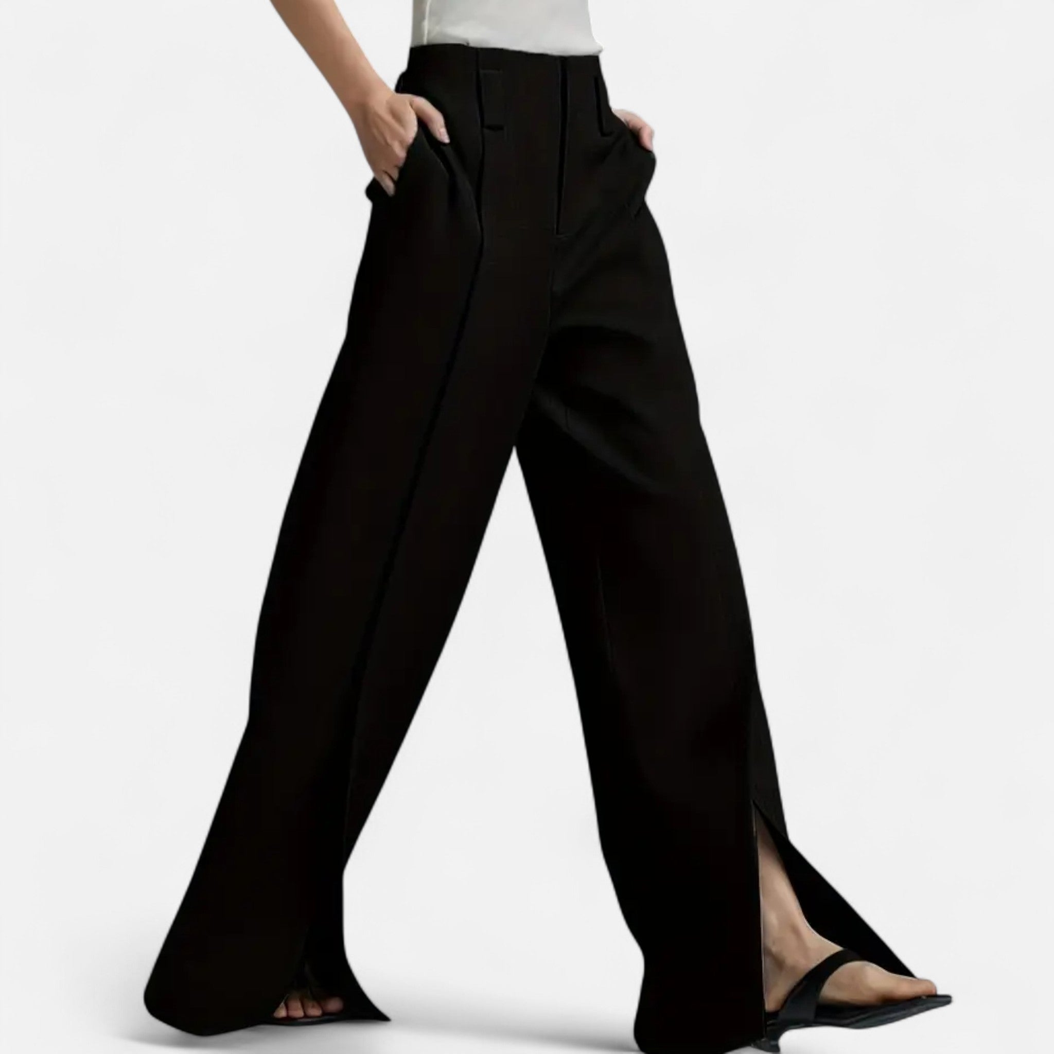 Rivaclo | Pantalon élégant à jambes larges pour femme