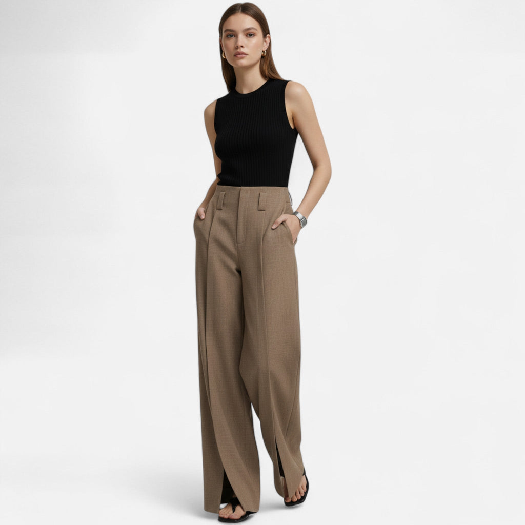 Rivaclo | Pantalon élégant à jambes larges pour femme