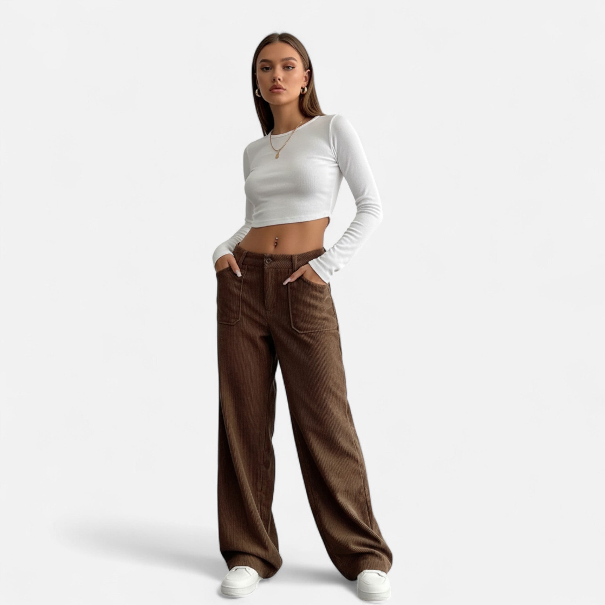 Rivaclo | Pantalon en velours côtelé Heritage pour femme