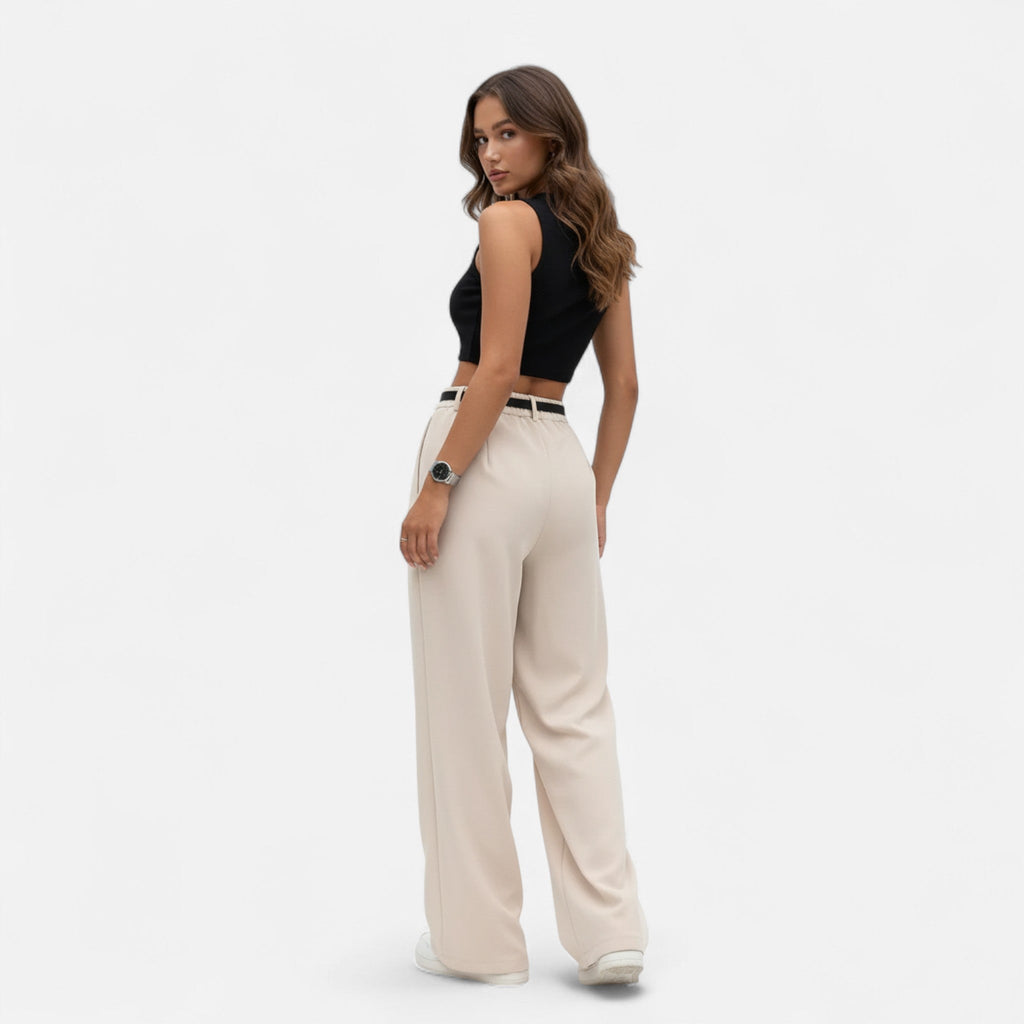 Rivaclo | Pantalon large taille haute pour femme