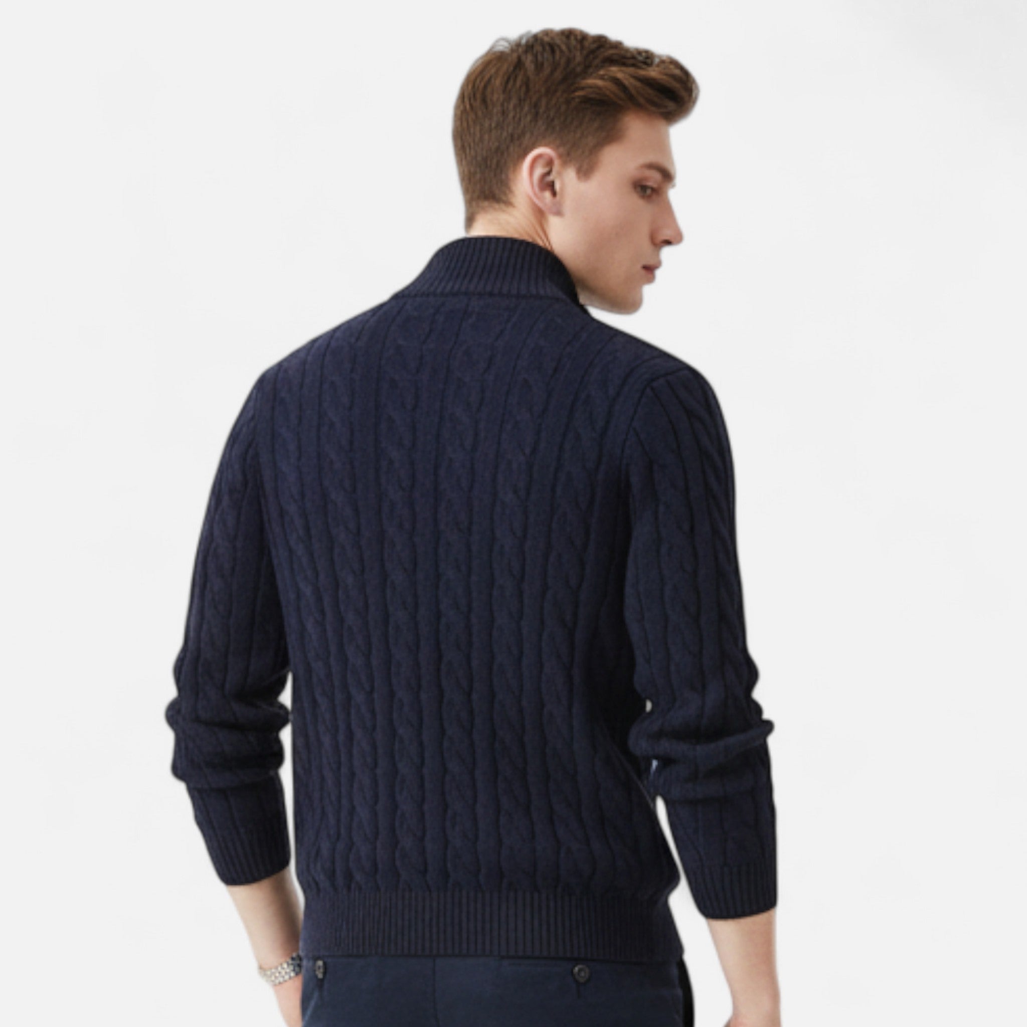 Rivaclo | Pull classique à fermeture éclair pour homme