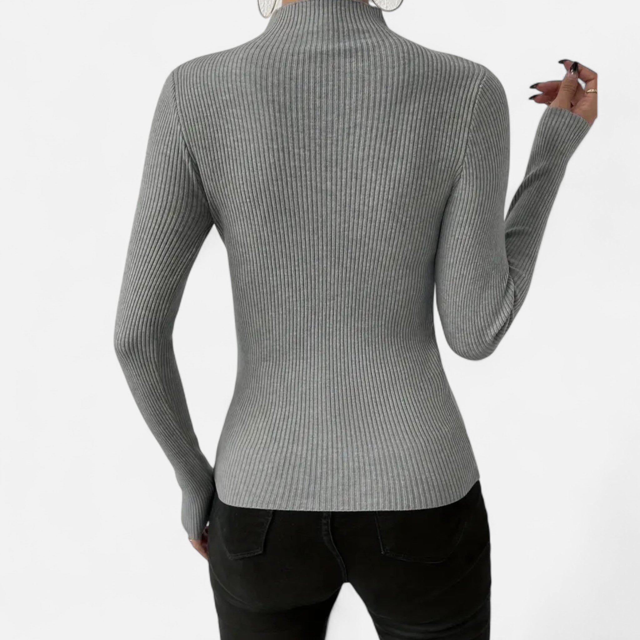 Rivaclo | Pull-over extensible à col rond pour femme