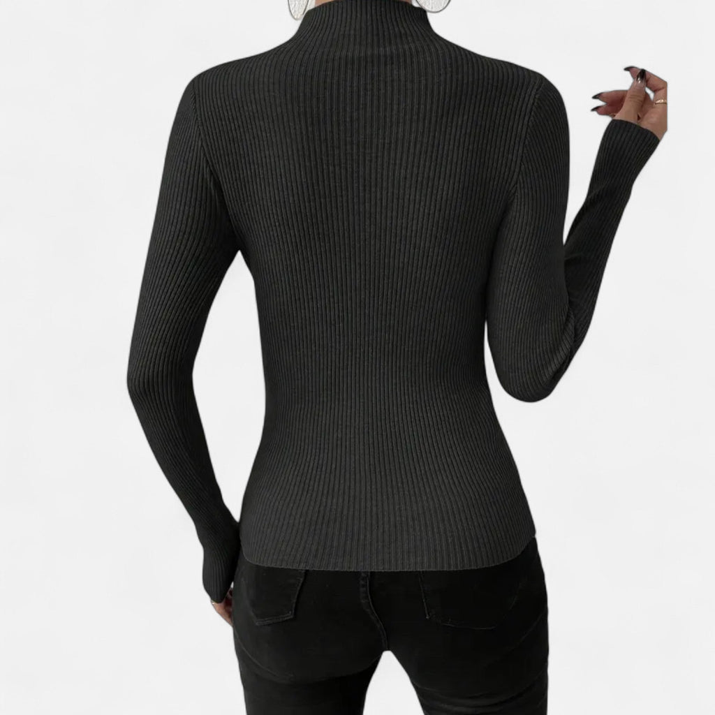 Rivaclo | Pull-over extensible à col rond pour femme