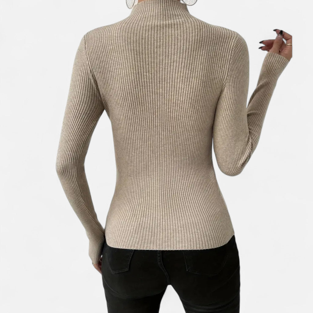 Rivaclo | Pull-over extensible à col rond pour femme