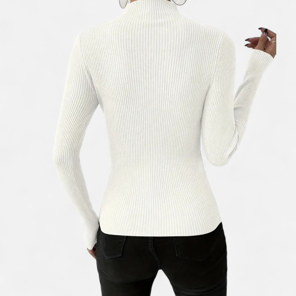 Rivaclo | Pull-over extensible à col rond pour femme