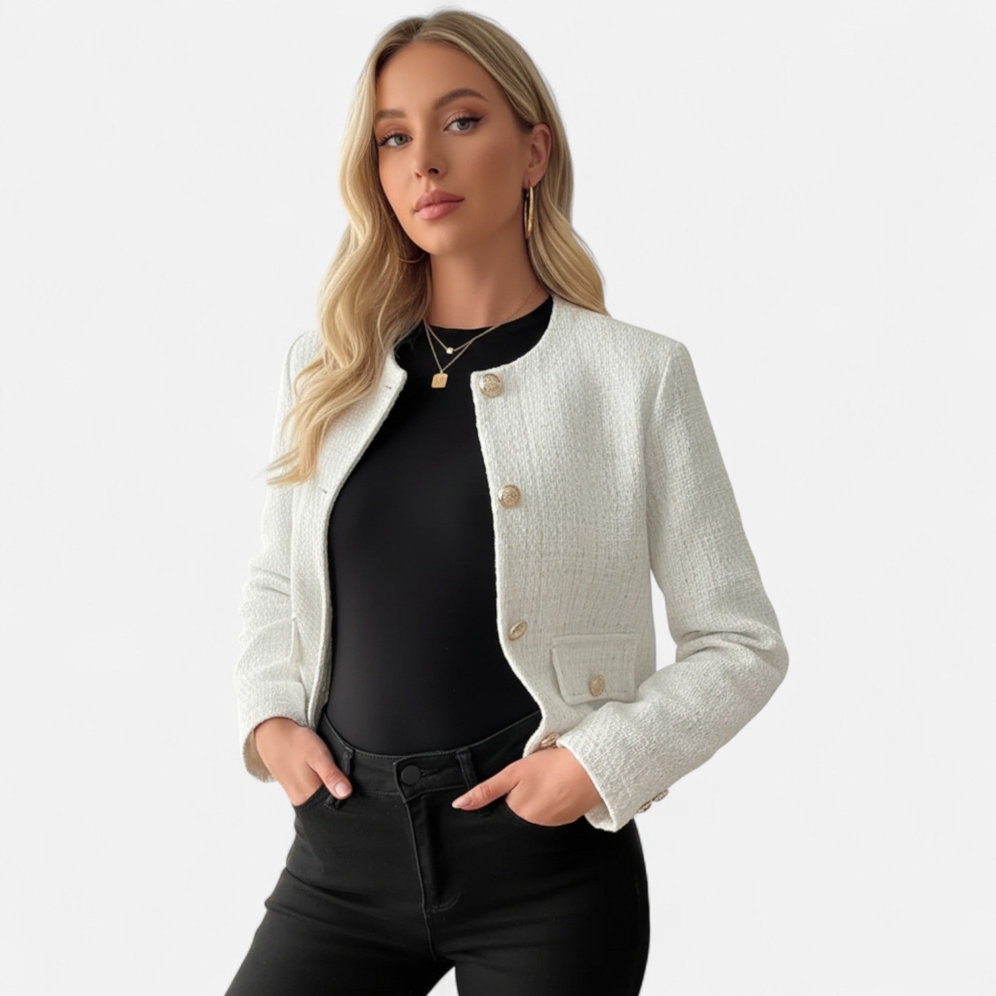 Rivaclo | Veste courte en tweed pour femme