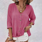 Clarah | Blouse Boutonnée Décontractée