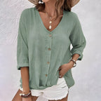 Clarah | Blouse Boutonnée Décontractée