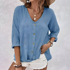 Clarah | Blouse Boutonnée Décontractée