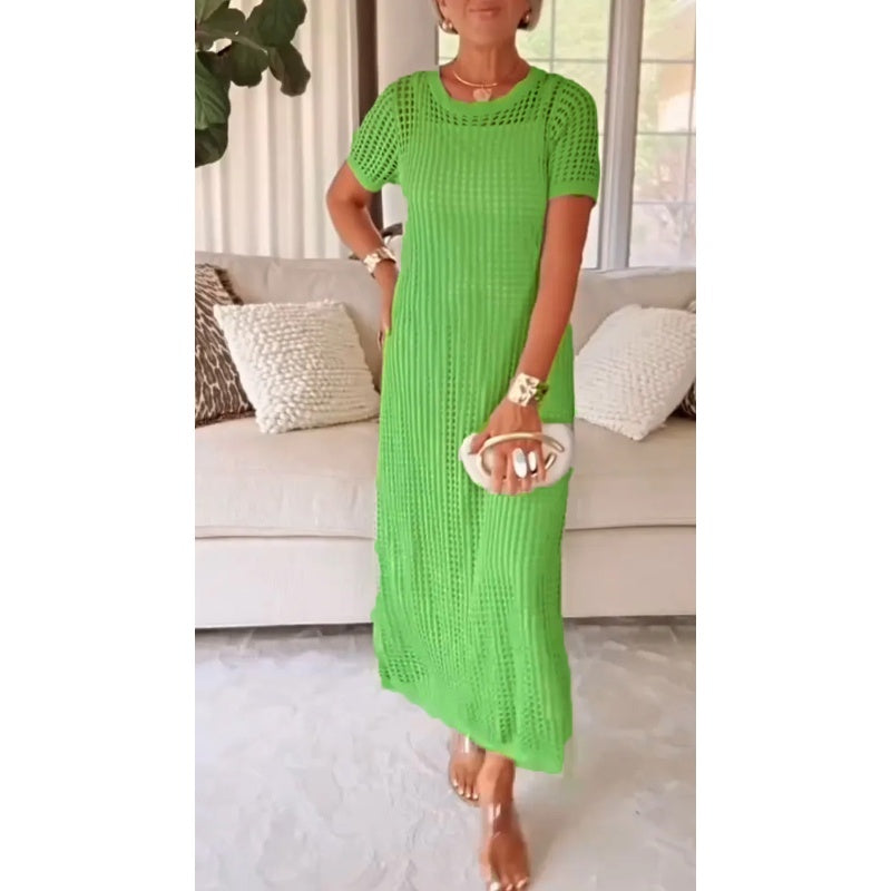 Solenna | Robe Maxi Ajourée