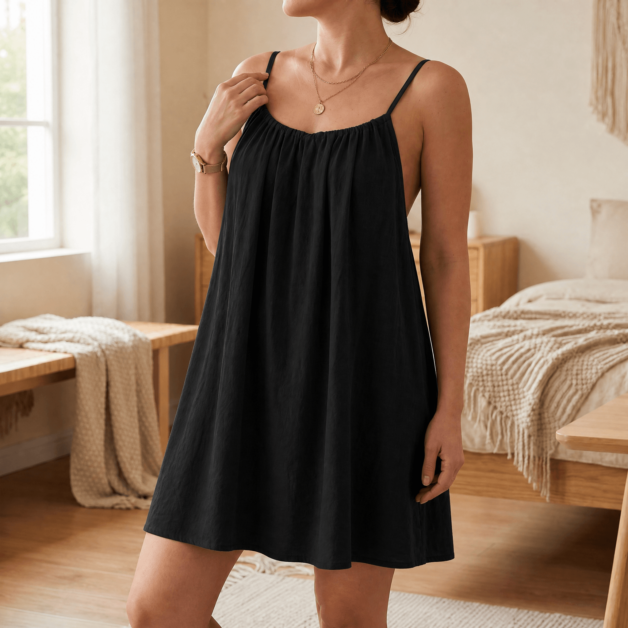 Véronique | Robe d’Été Dos Ouvert