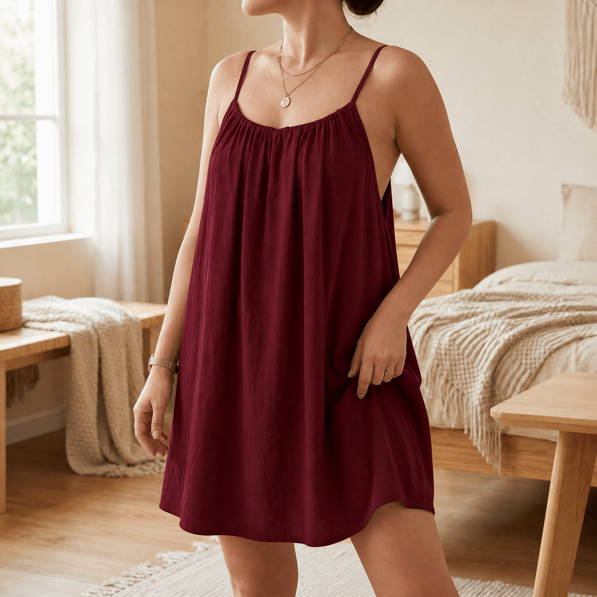 Véronique | Robe d’Été Dos Ouvert