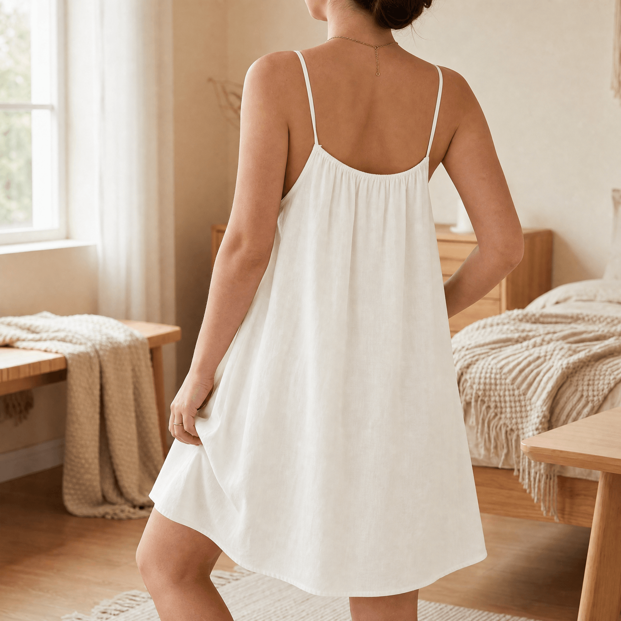 Véronique | Robe d’Été Dos Ouvert