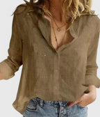 Claudine | Chemise Boutonnée en Lin