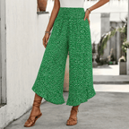 Velara | Pantalon Large Smocké à Volants