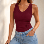 Camille | Débardeur Col V Femme