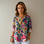 Emma | Blouse Fleurie Colorée