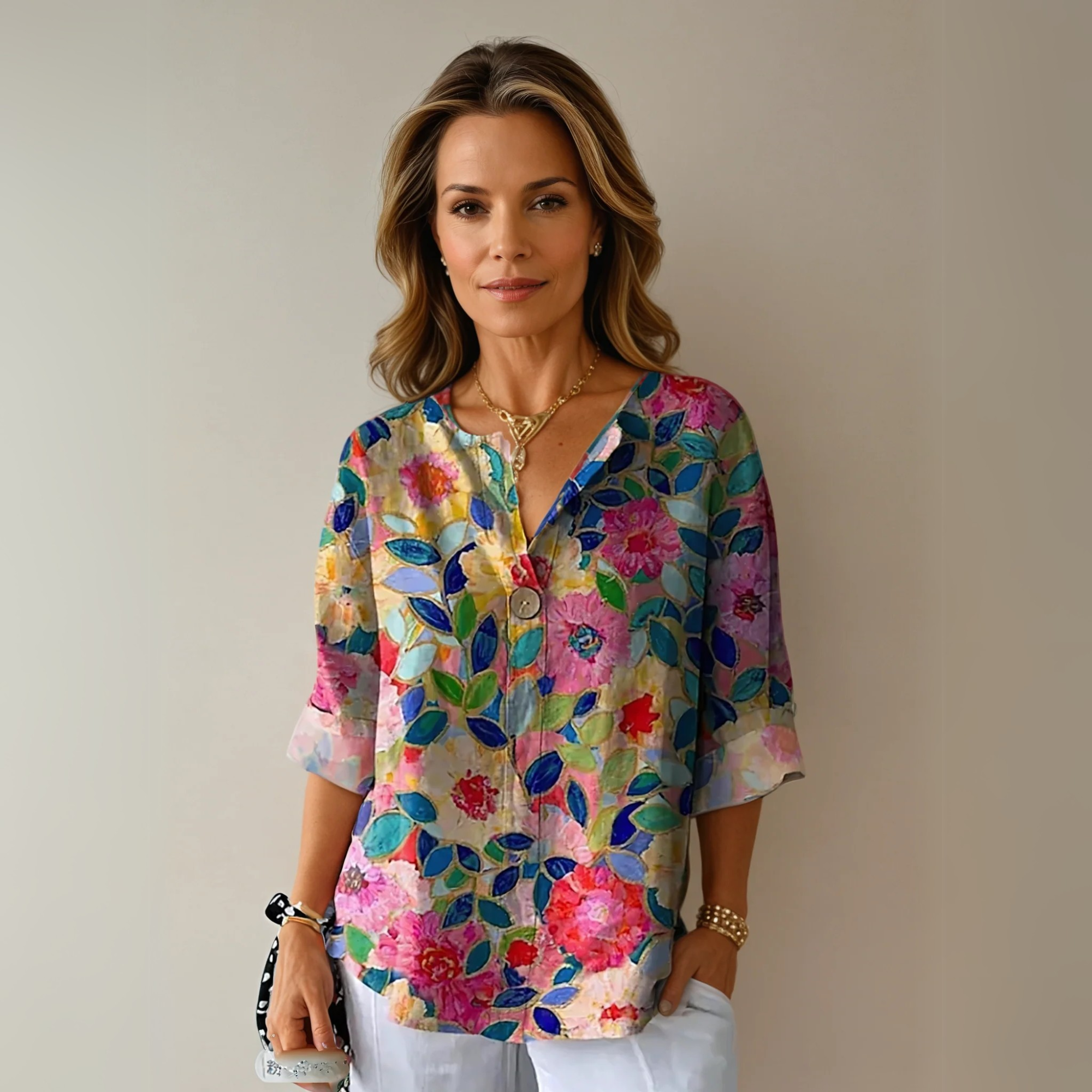 Emma | Blouse Fleurie Colorée